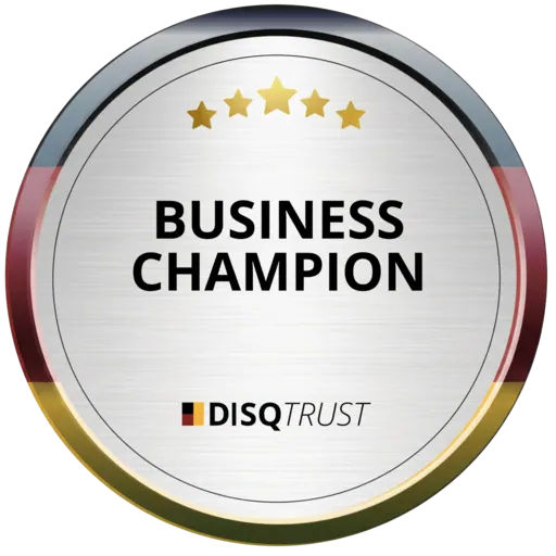 Auszeichnung Siegel: Business Champion 2026/27 — FAIV Real Estate