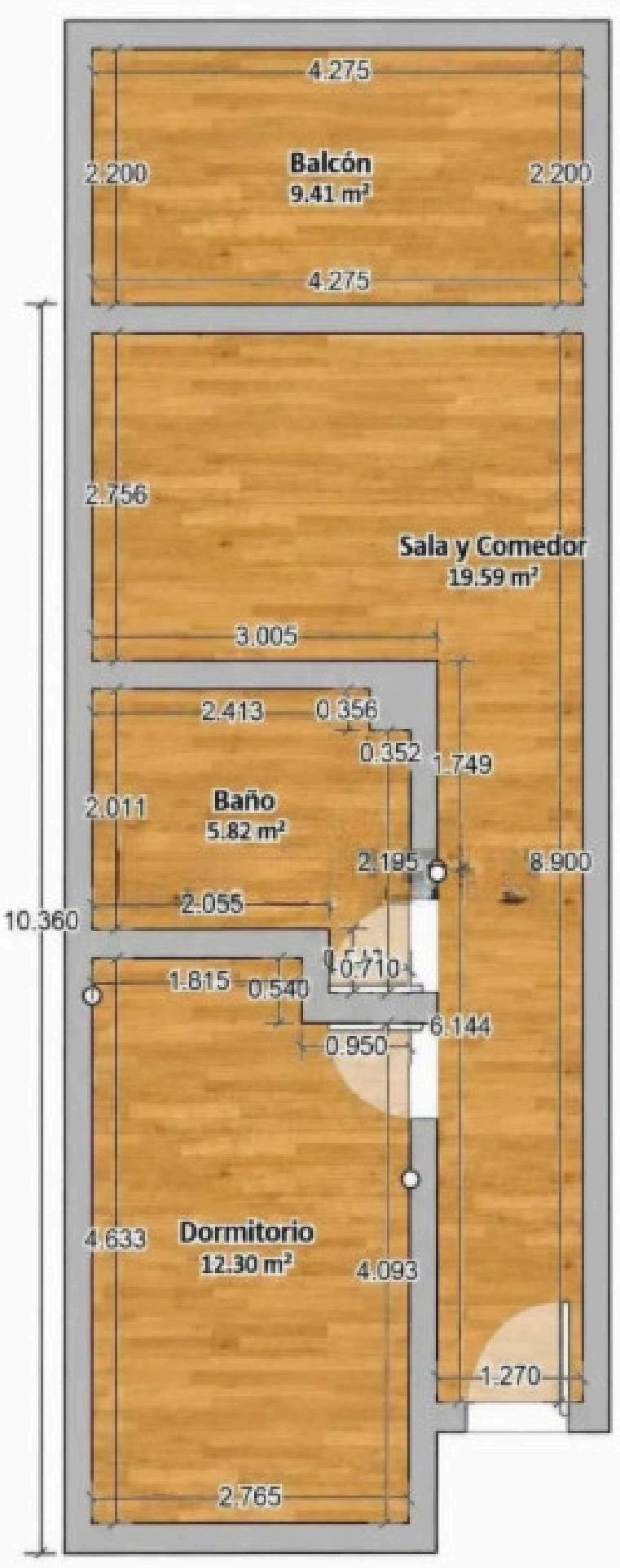 Renovierte 2-Zimmer-Wohnung mit Dachterrasse — Bild 9